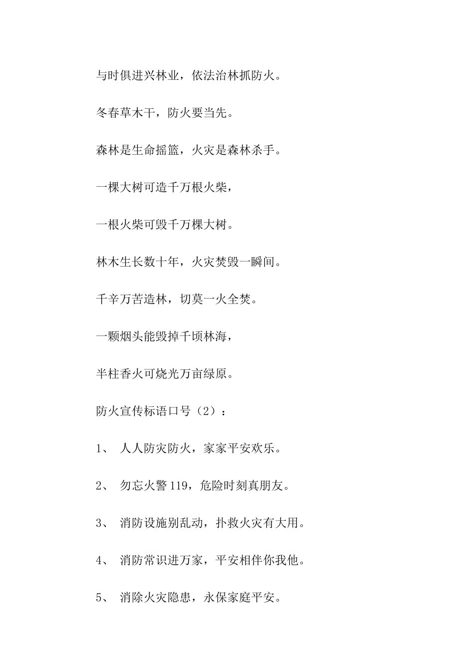 防火宣传标语口号2篇_第2页