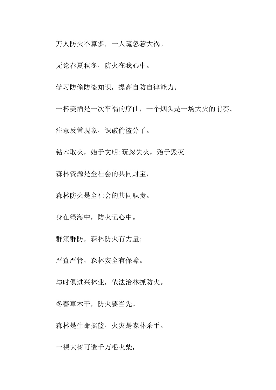 防火防盗标语口号_第3页