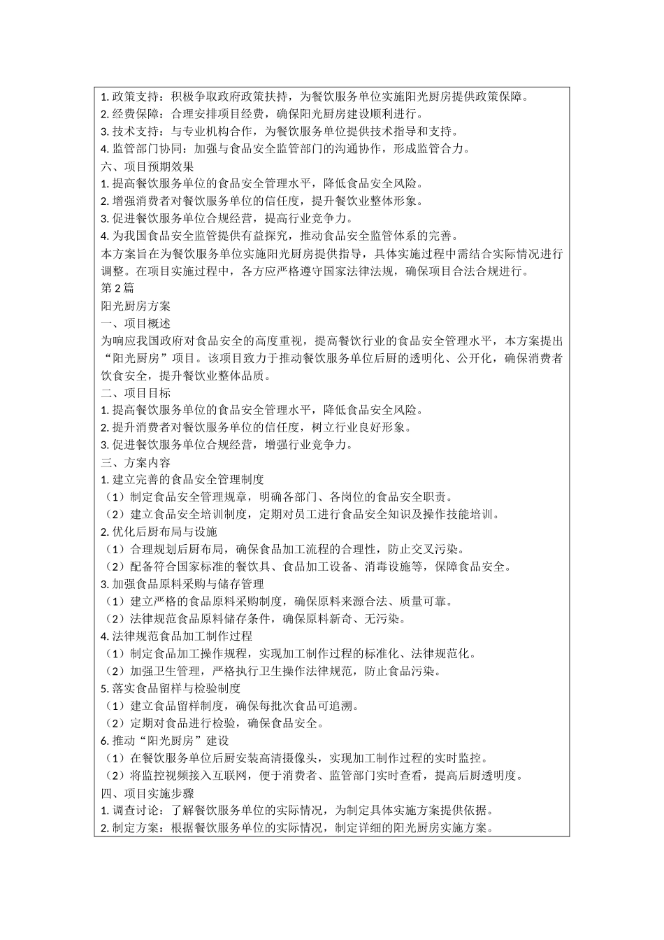 阳光厨房方案_第2页