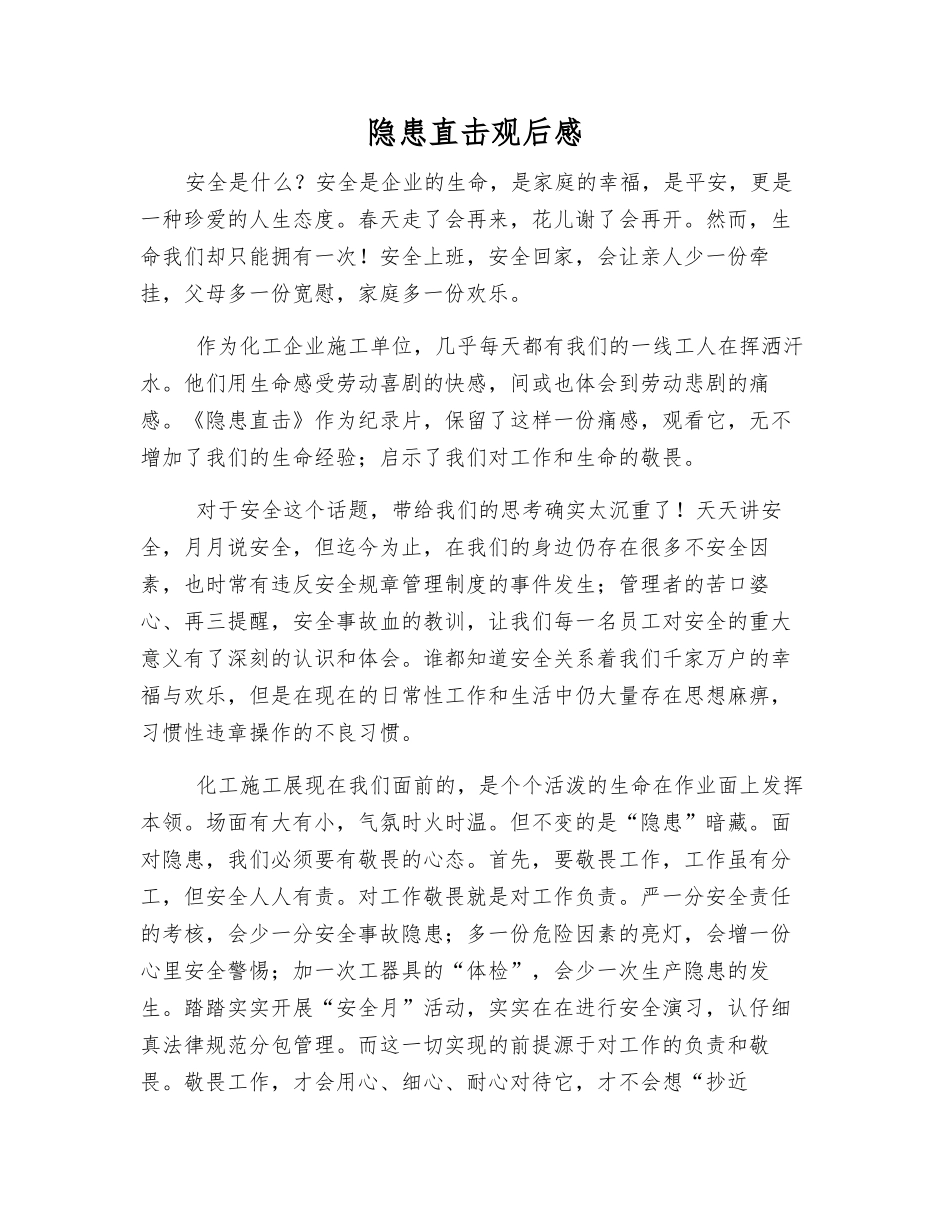 隐患直击观后感_第1页