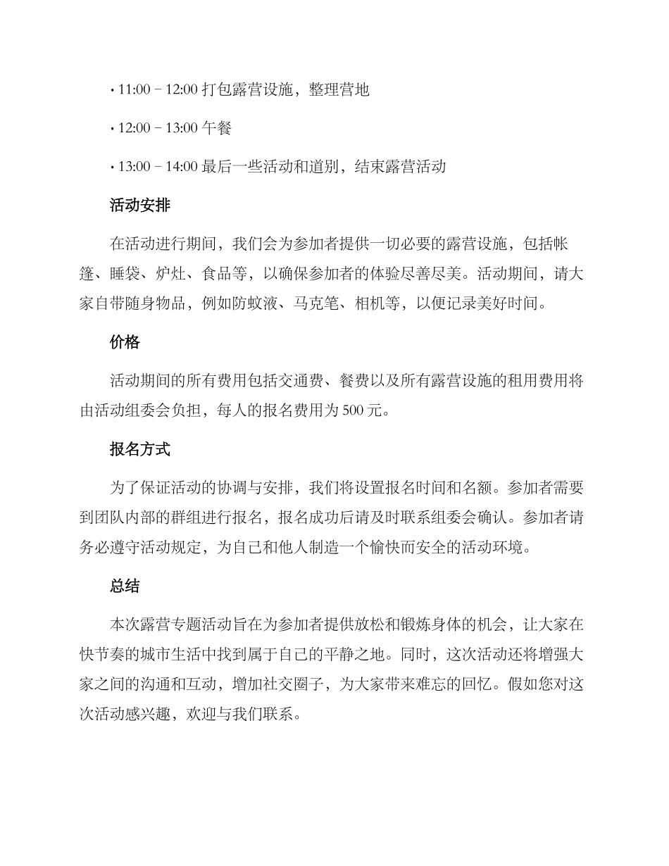 露营专题活动方案_第3页
