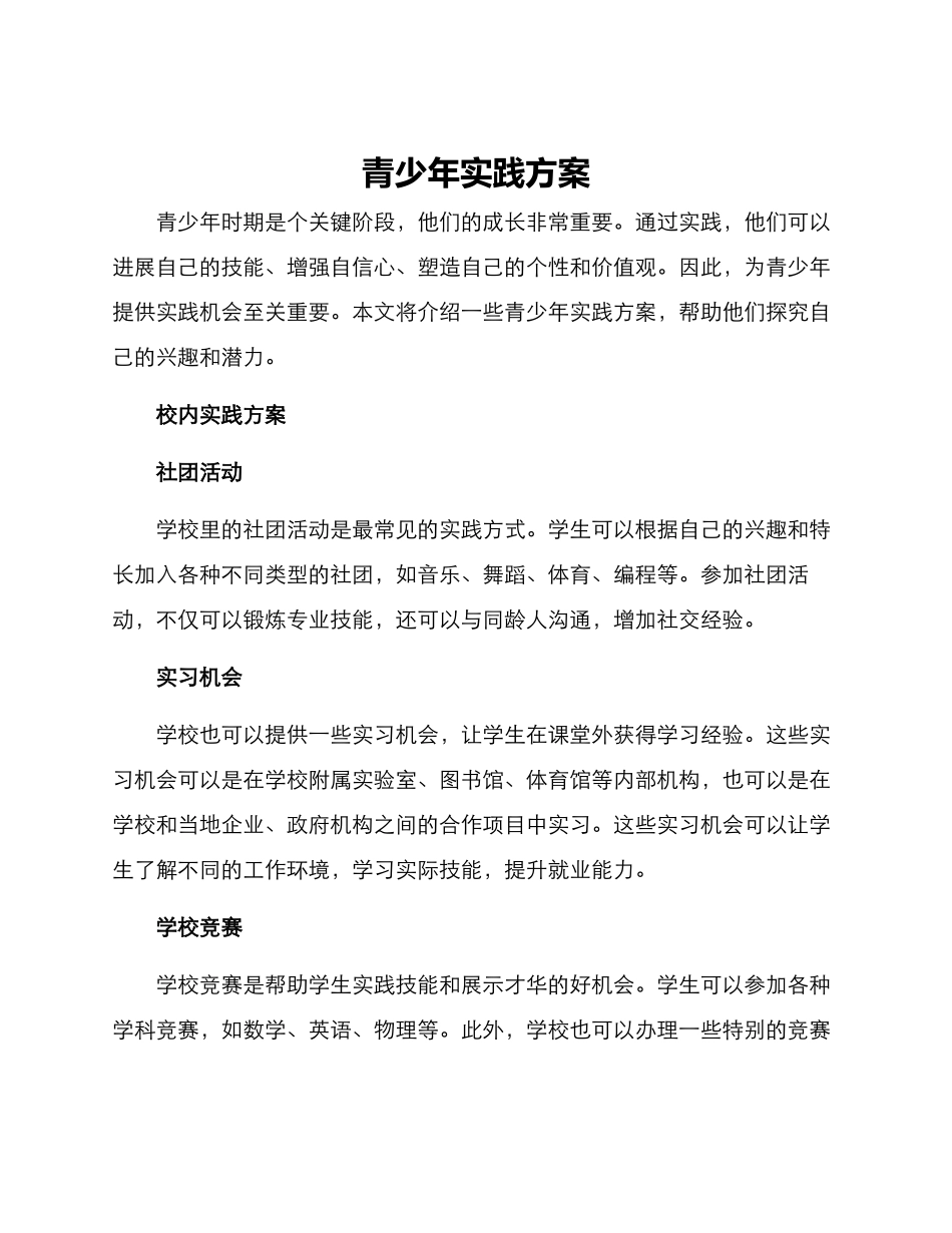 青少年实践方案_第1页