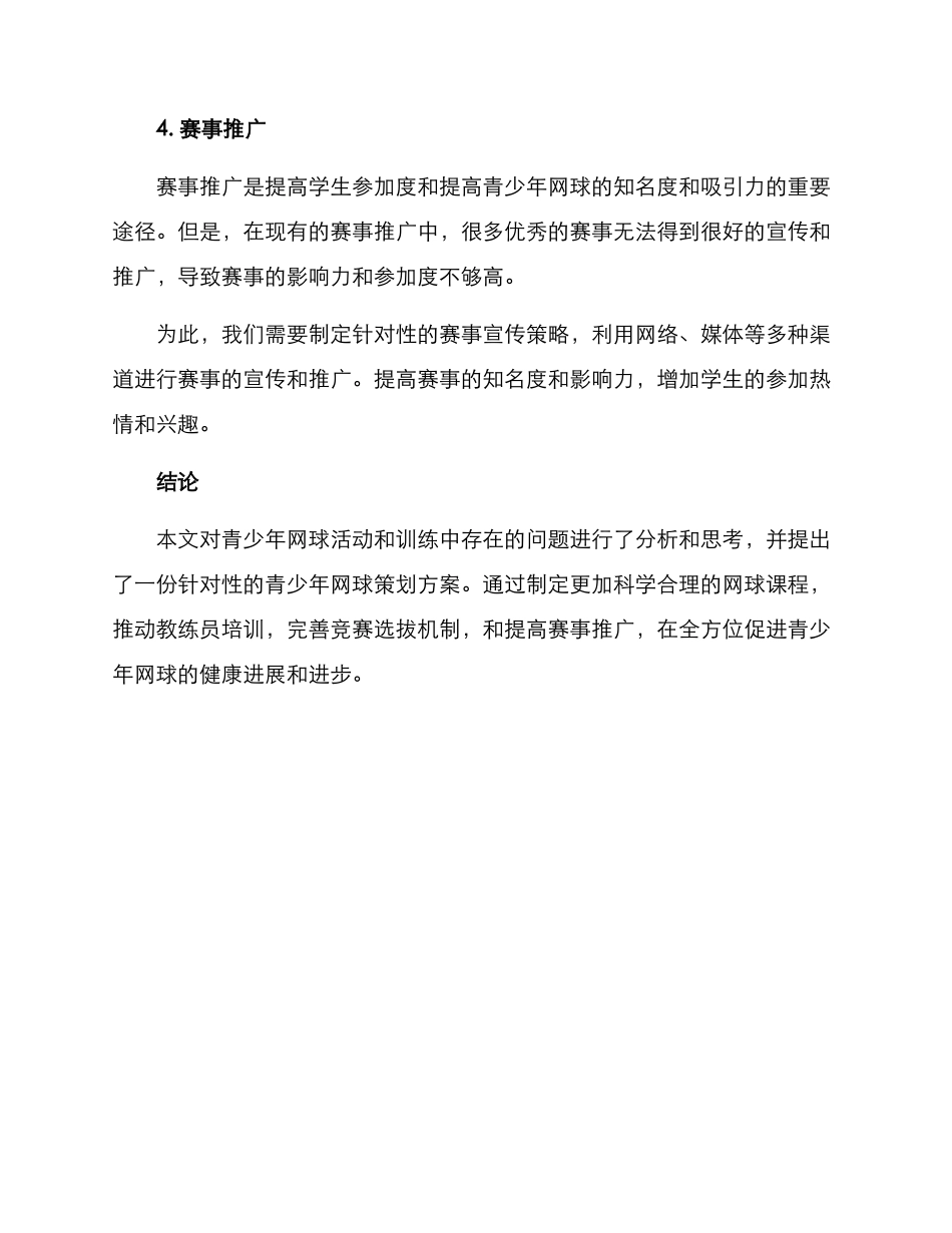 青少年网球策划方案_第3页