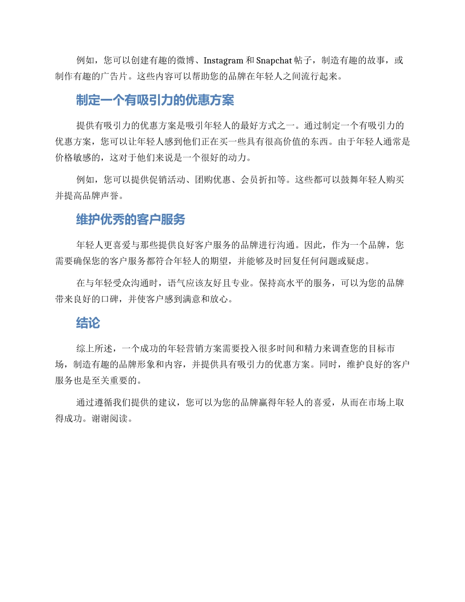 青年营销方案_第2页