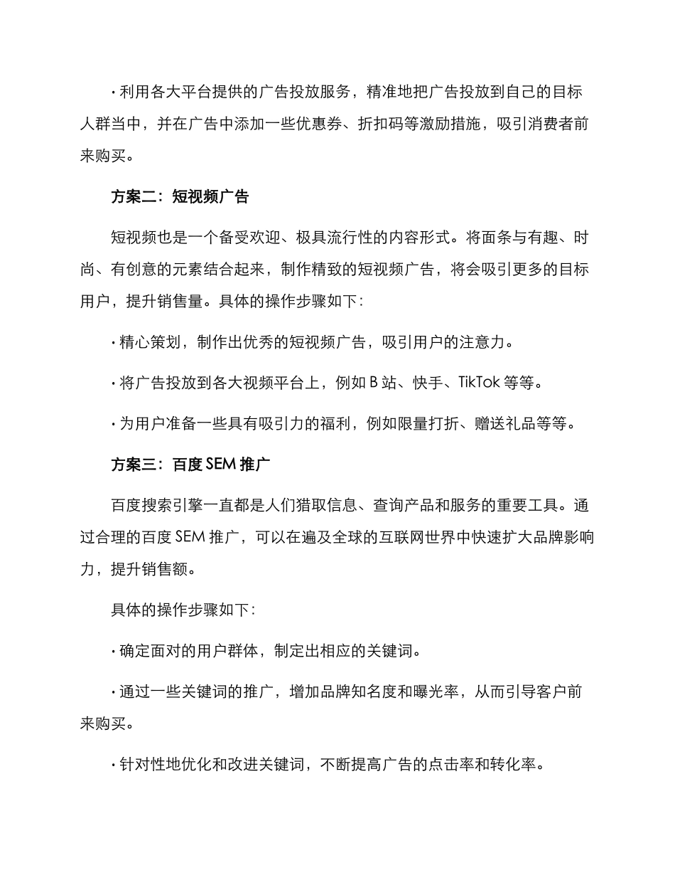 面条网络促销方案_第2页