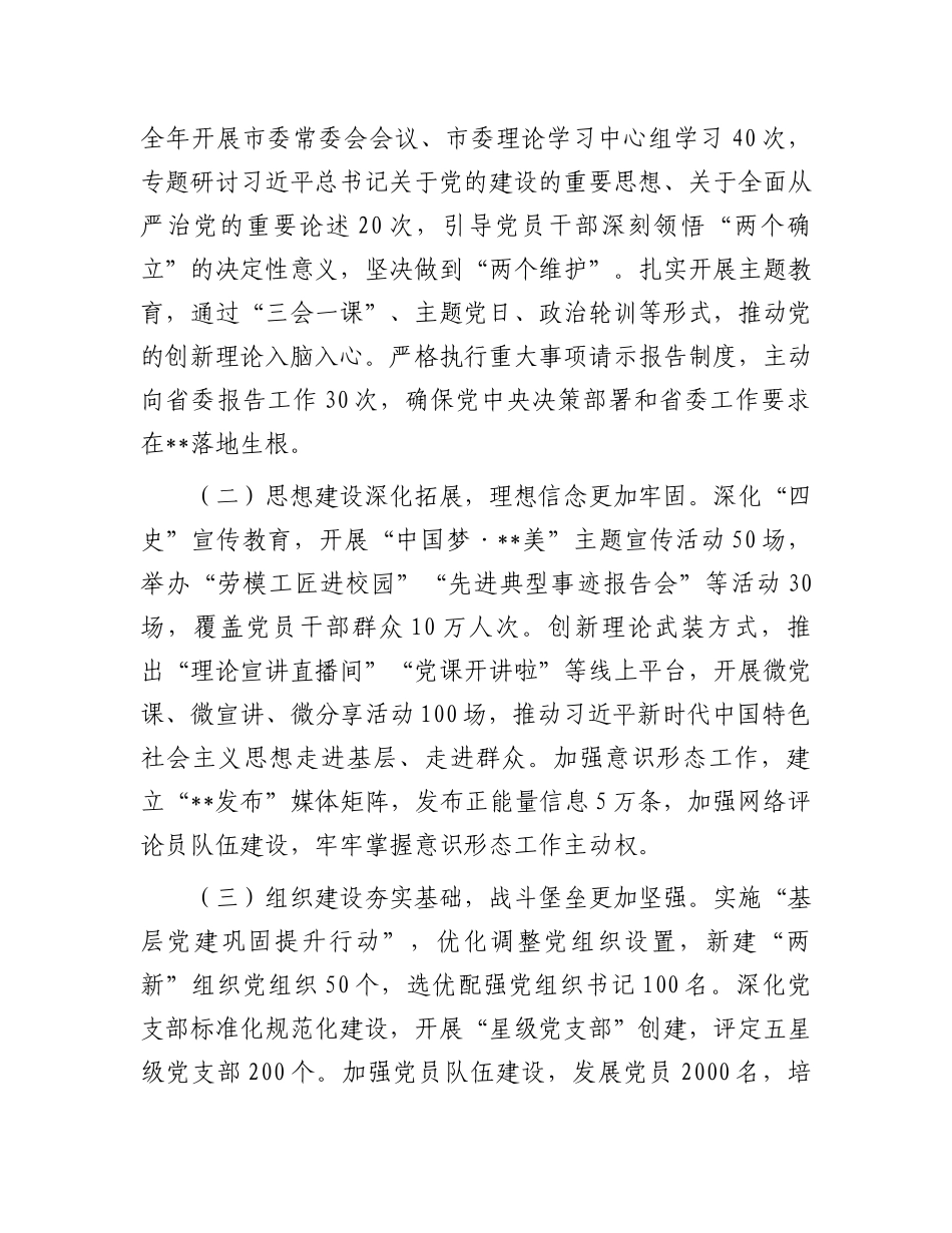 市委书记在市委党的建设工作领导小组2025年第2次会议上的讲话_第2页