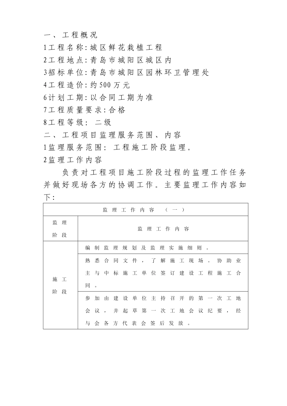 城区鲜花栽植工程施工组织设计_第1页