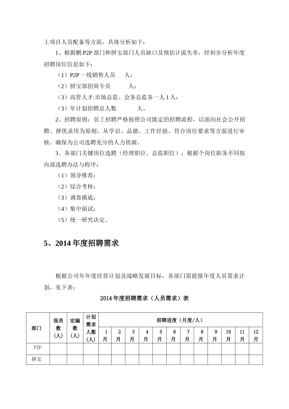 集团公司20XX年度公司年度招聘规划方案_第3页