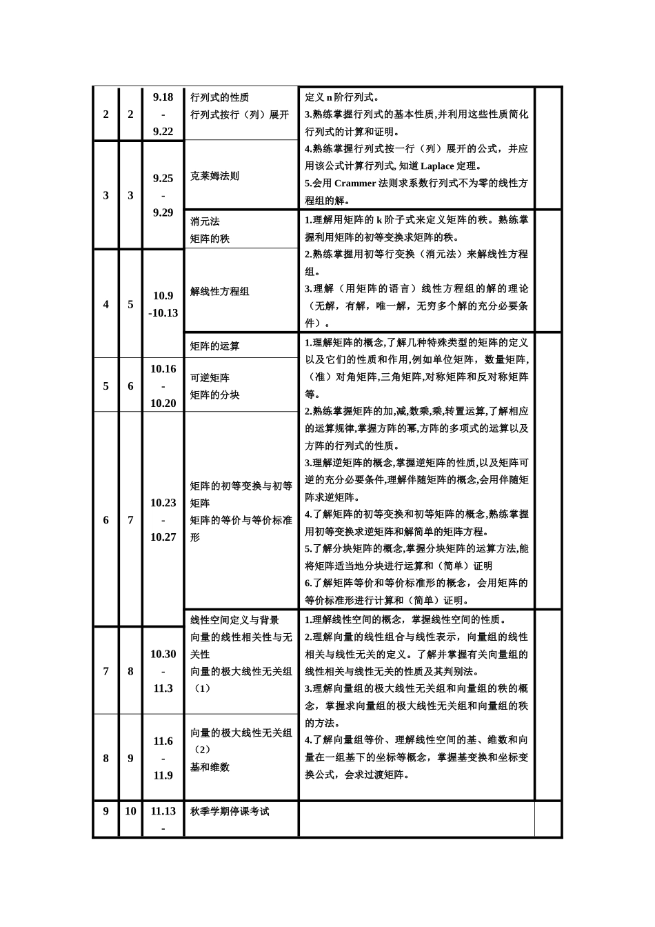 线性代数教师上课时间表_第2页