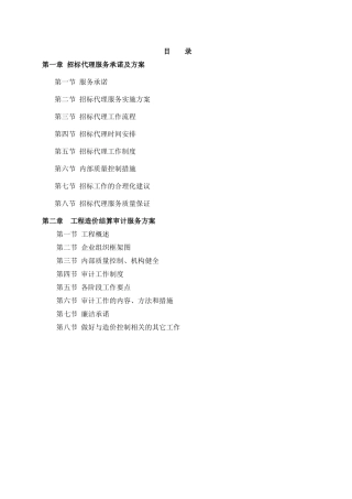 招标代理及结算审计方案