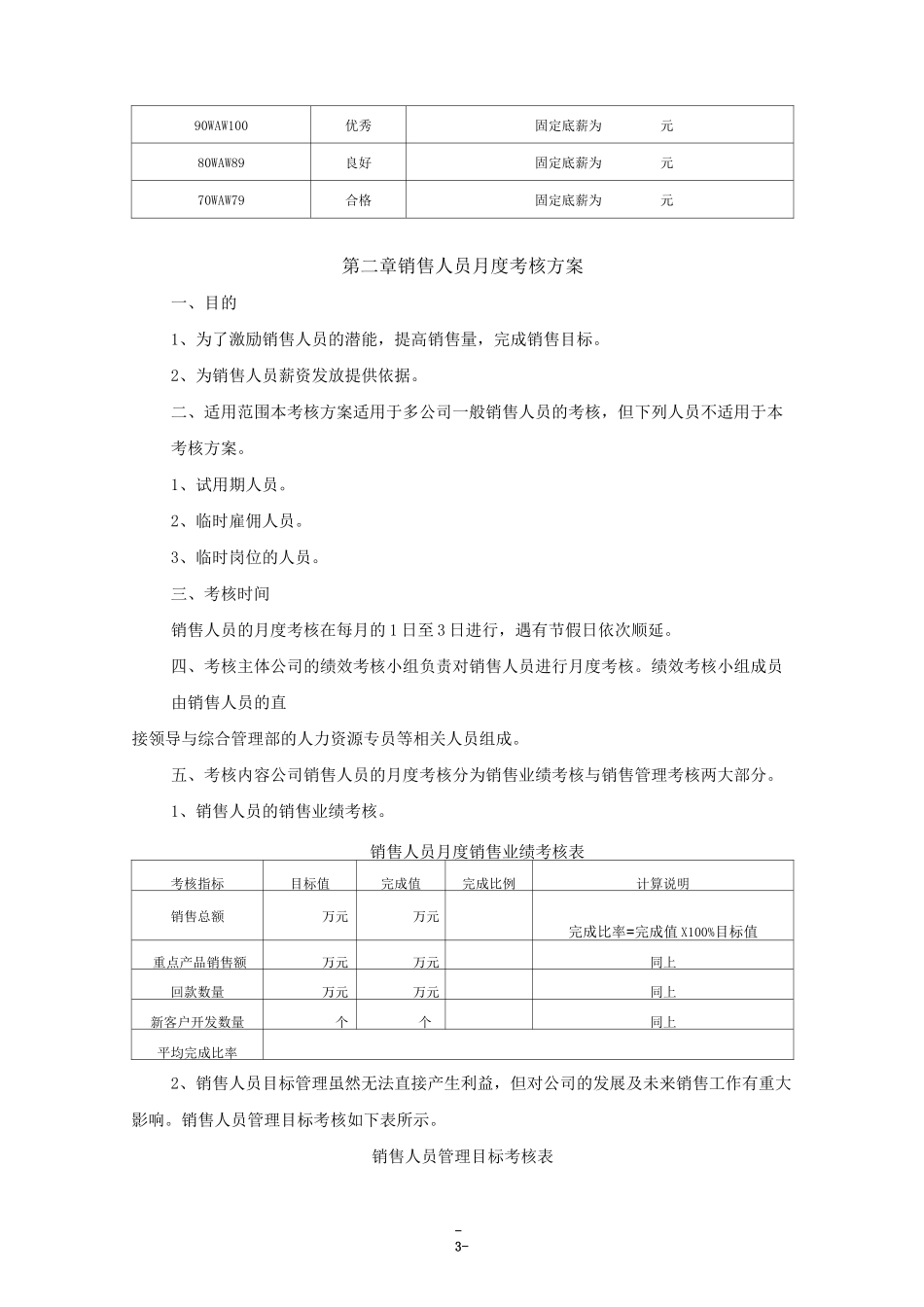 基层销售人员绩效考核方案_第3页