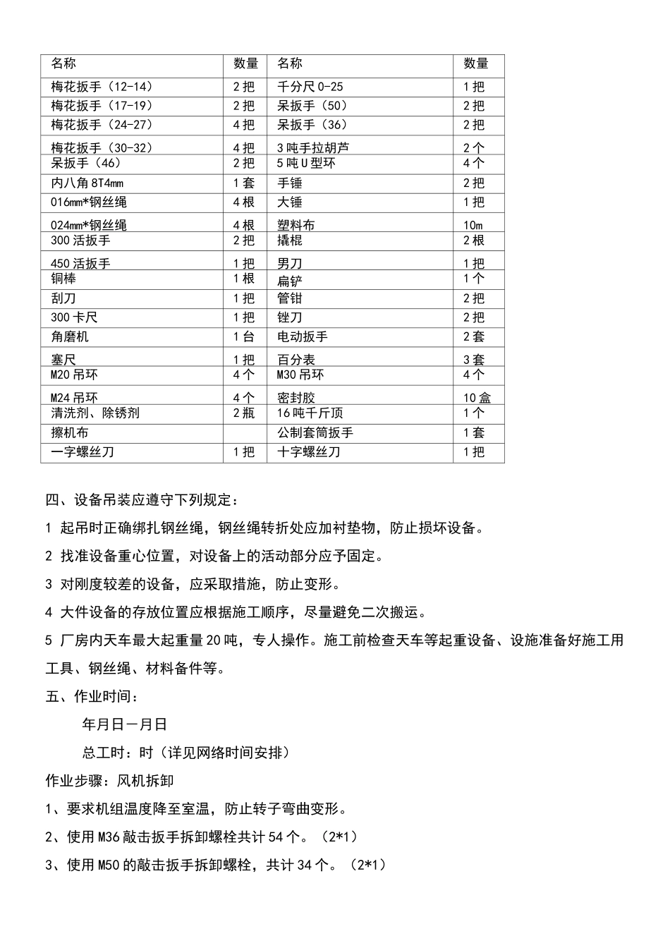 轴流风机机大修方案_第3页
