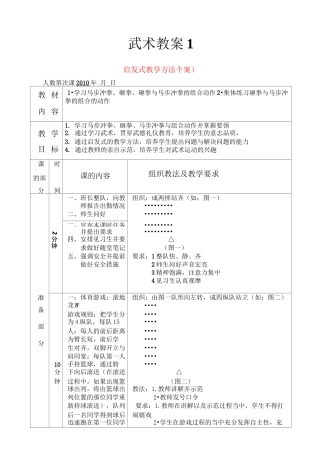 中小学武术教案案例