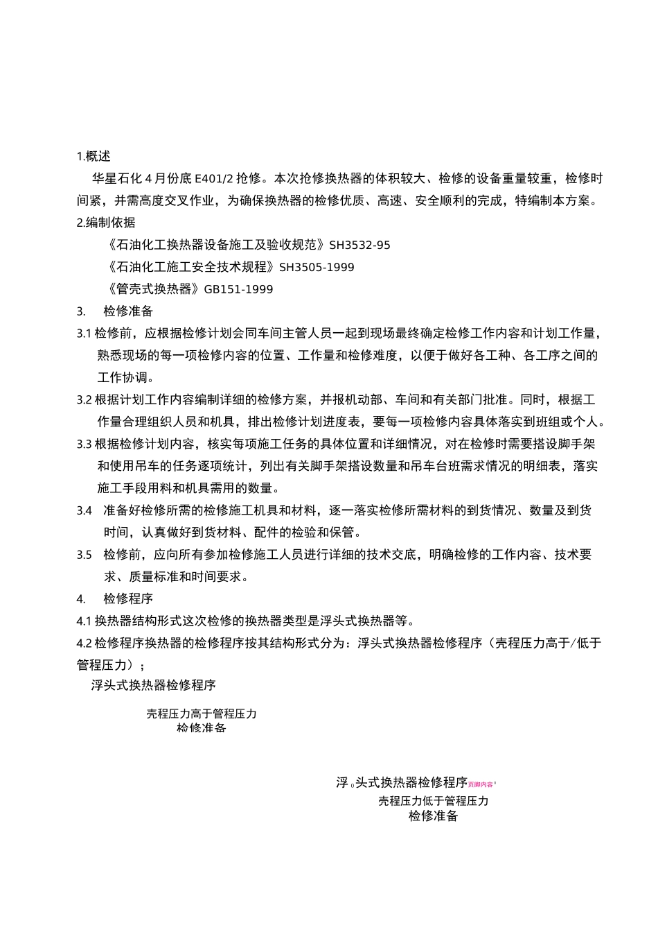换热器检修施工方案_第1页