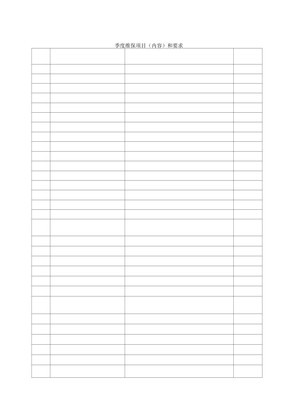 乘客电梯维保项目要求_第3页