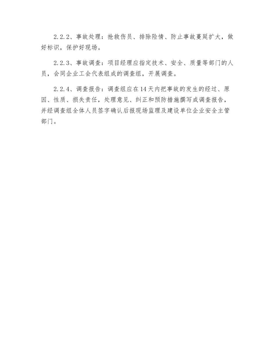 项目安全隐患和安全事故处理方案_第2页
