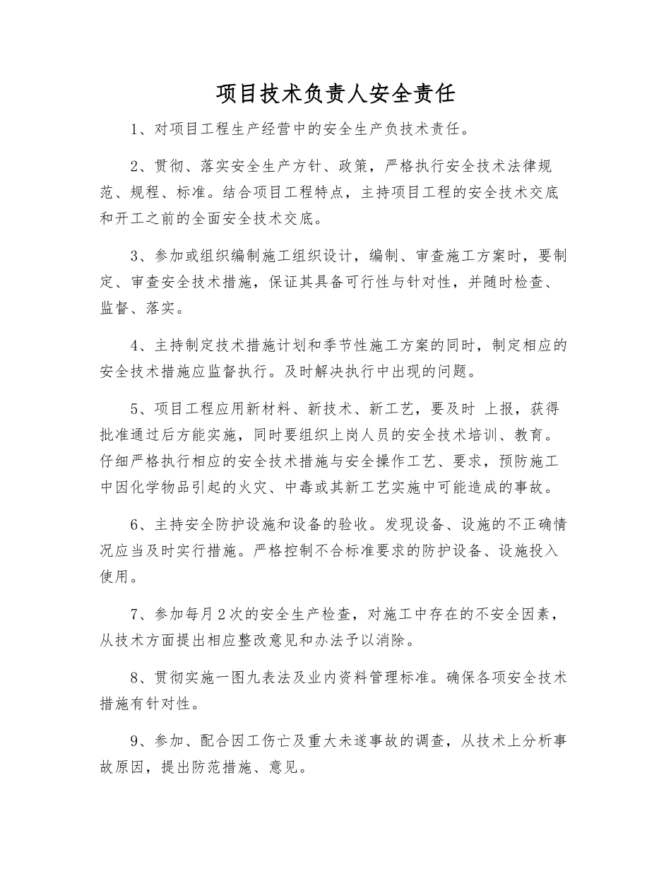 项目技术负责人安全责任_第1页