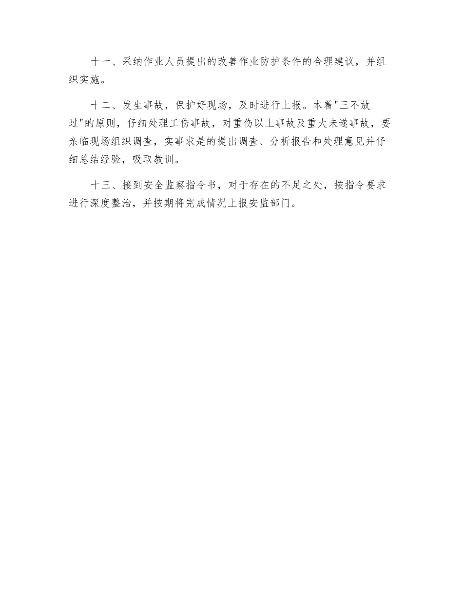 项目经理(包括相当一级)安全职责_第2页