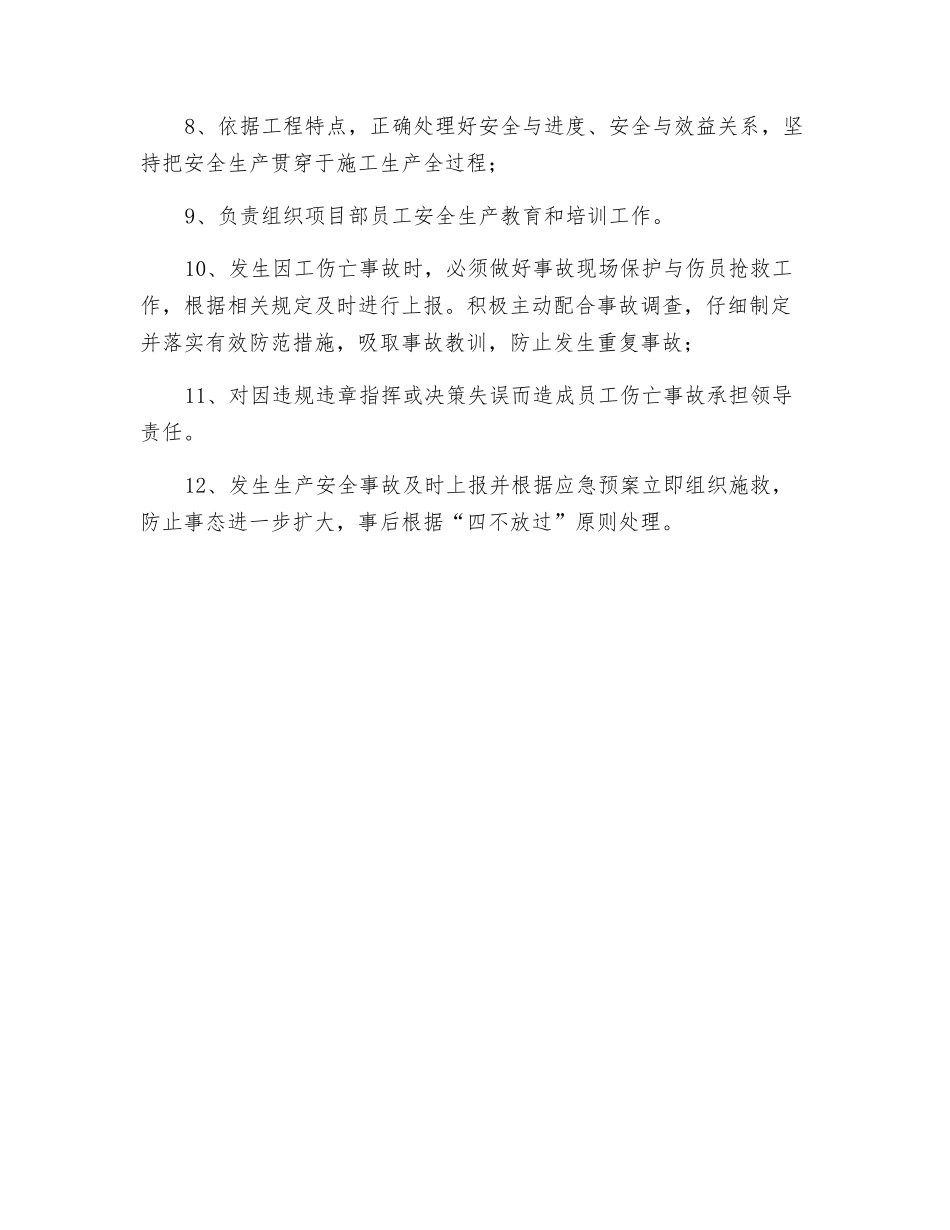 项目经理岗位安全职责_第2页