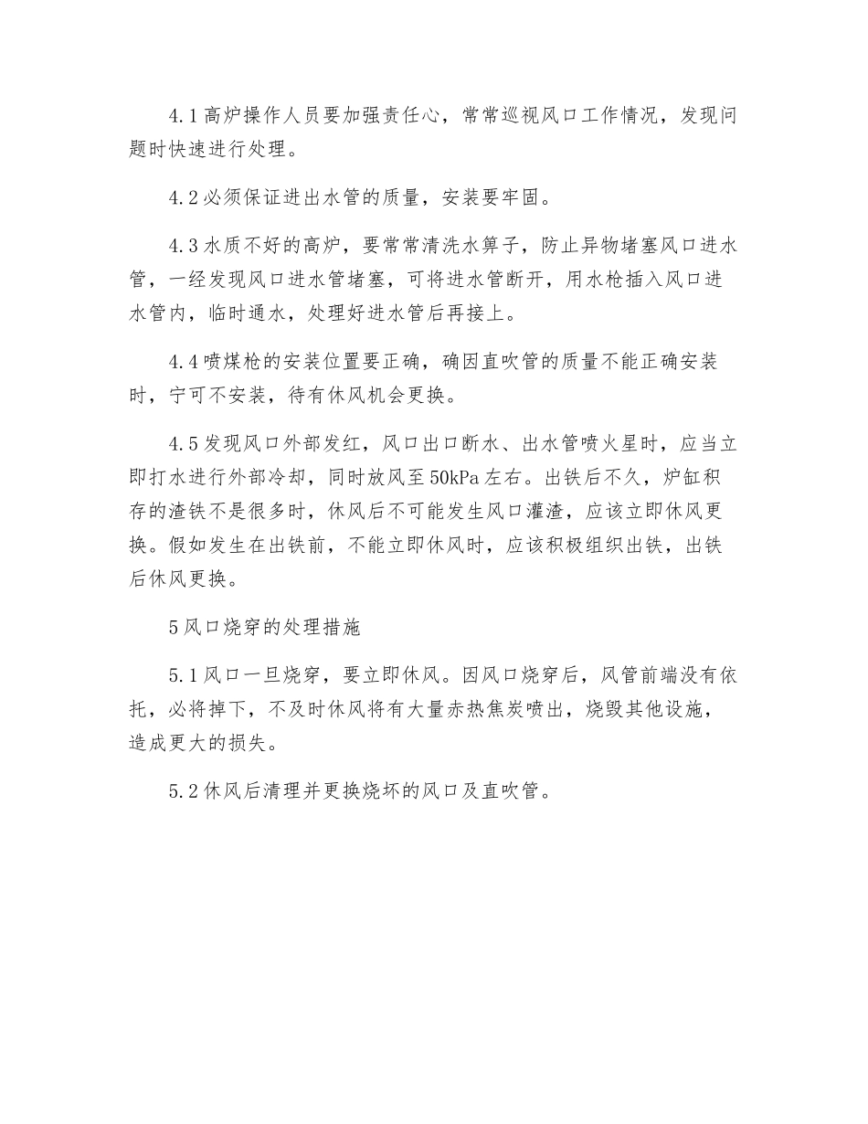 风口烧穿的应急预案_第2页