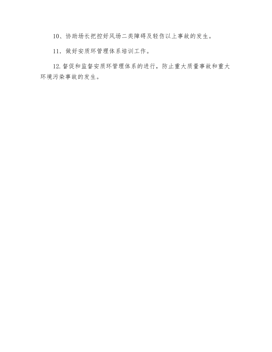 风电场质量安全专责的岗位职责_第2页