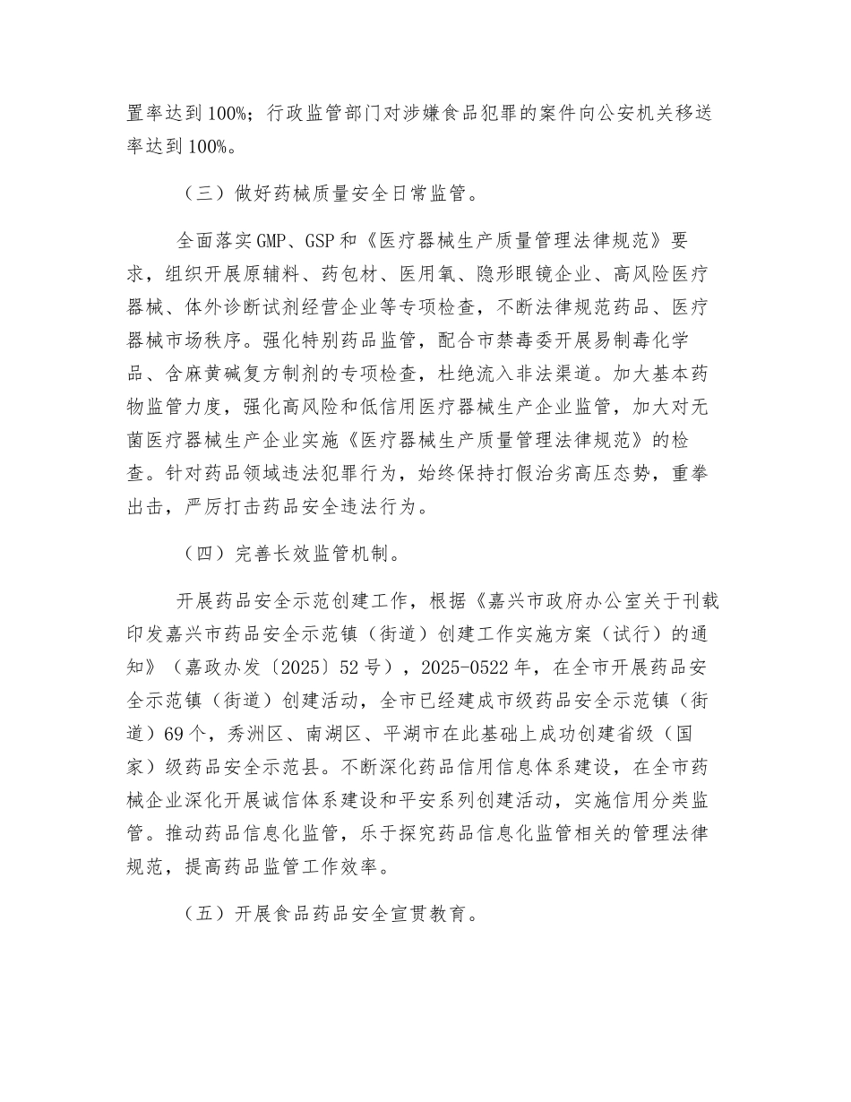 食品药品安全监管工作总结_第2页