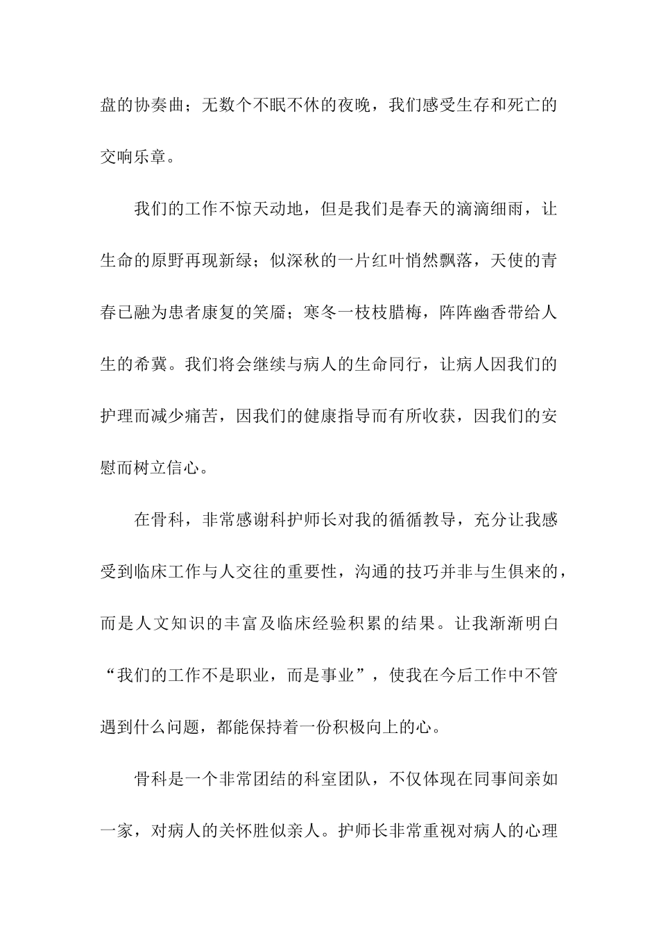 骨科的护师的工作总结_第2页