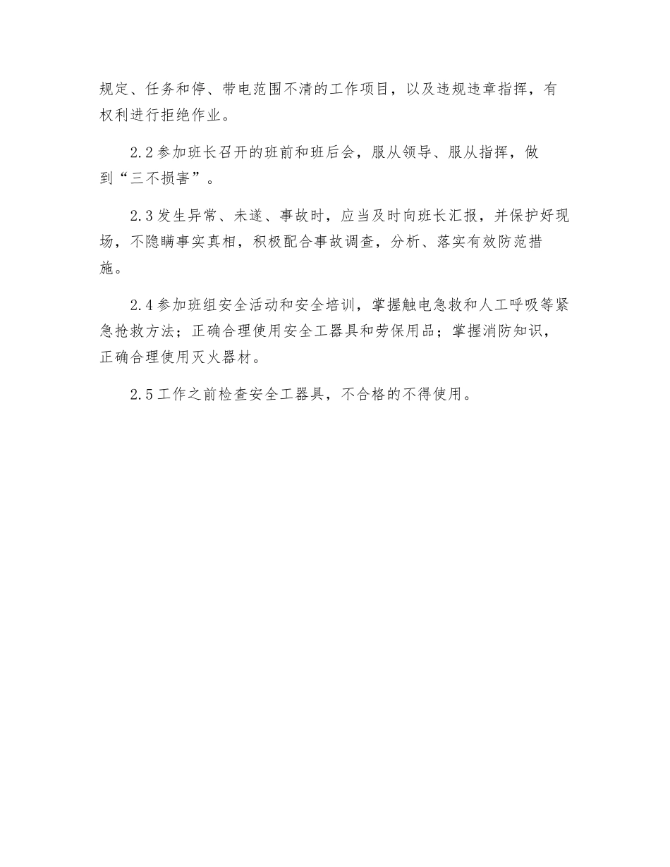 高压班其它成员岗位职责和安全职责_第2页