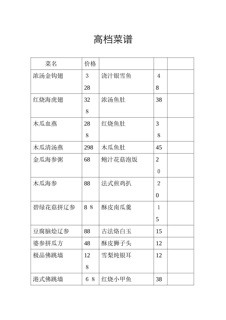 高档菜谱新版_第1页