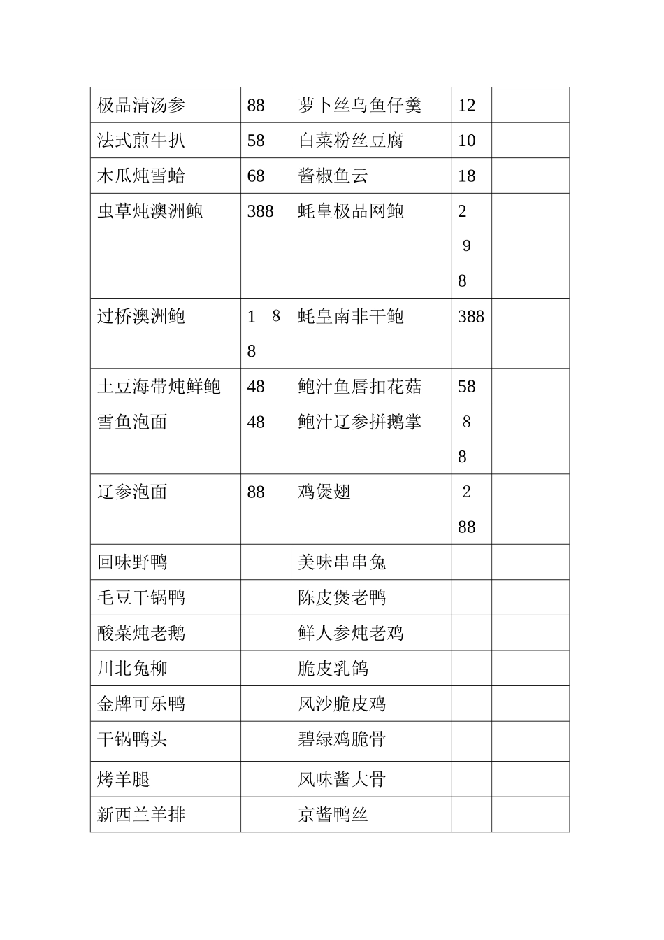 高档菜谱新版_第2页
