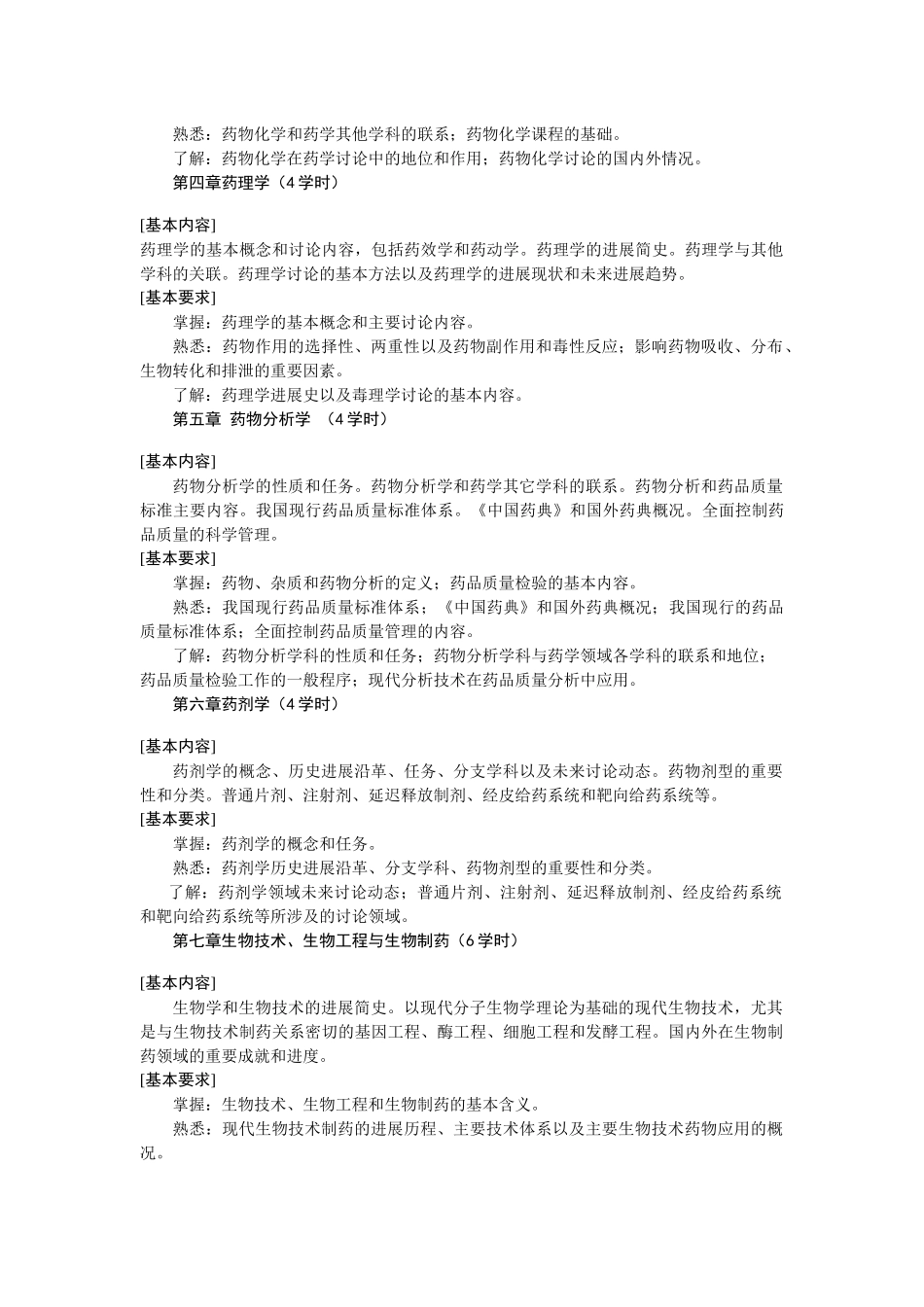 齐鲁医学《药学概论》教学大纲_第2页