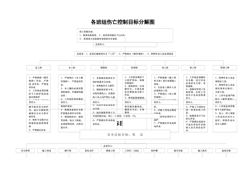 齐鲁医学伤亡控制目标分解图_第1页