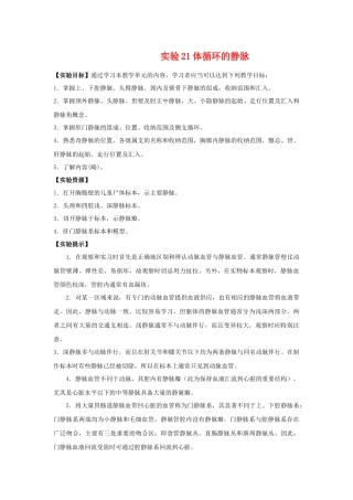 齐鲁医学体循环的静脉