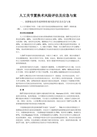 齐鲁医学全髋关节置换应急预案