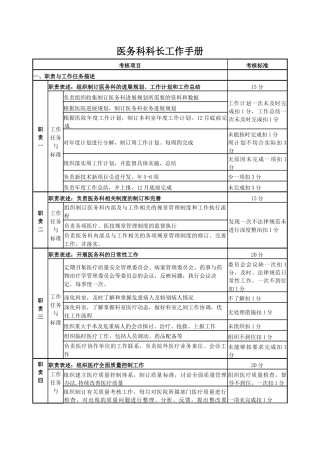 齐鲁医学医务科科长工作手册