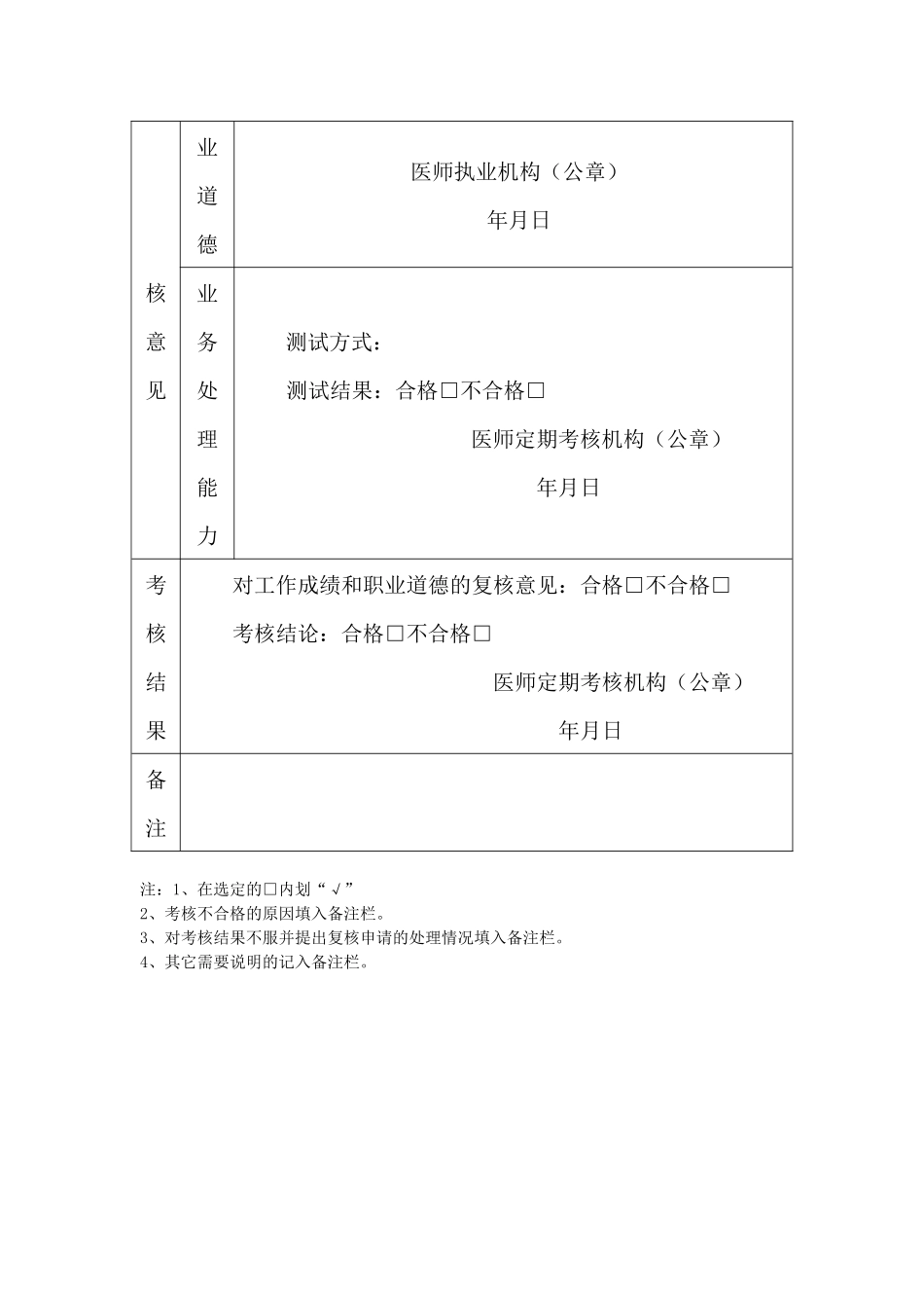 齐鲁医学医师提前考核表2_第2页