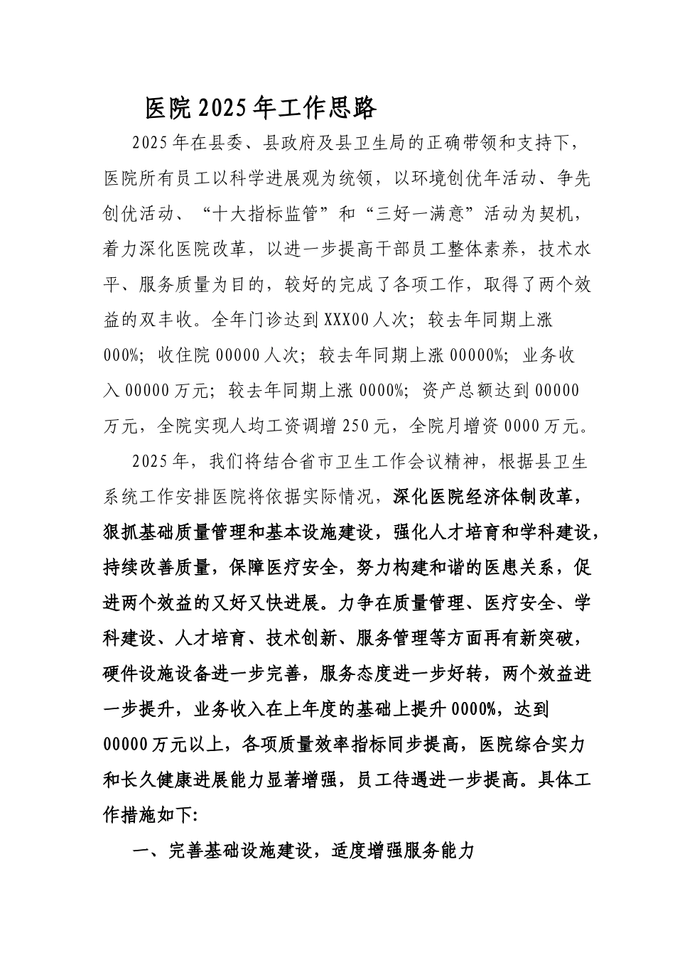 齐鲁医学医院2025年工作思路_第1页