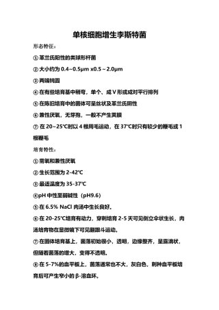 齐鲁医学单核细胞增生李斯特菌