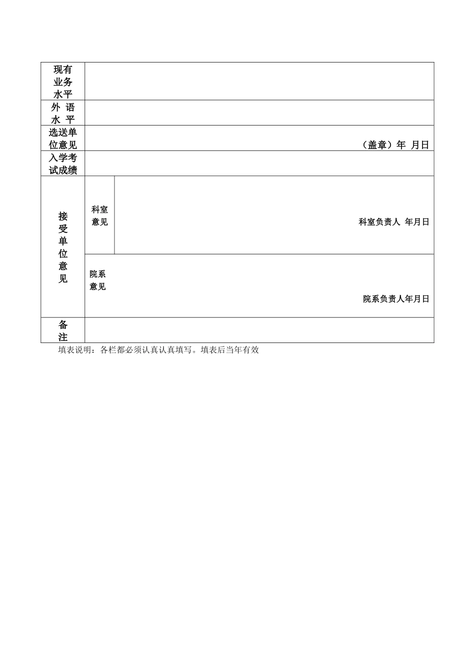 齐鲁医学四川大学华西医院进修申请表_第2页