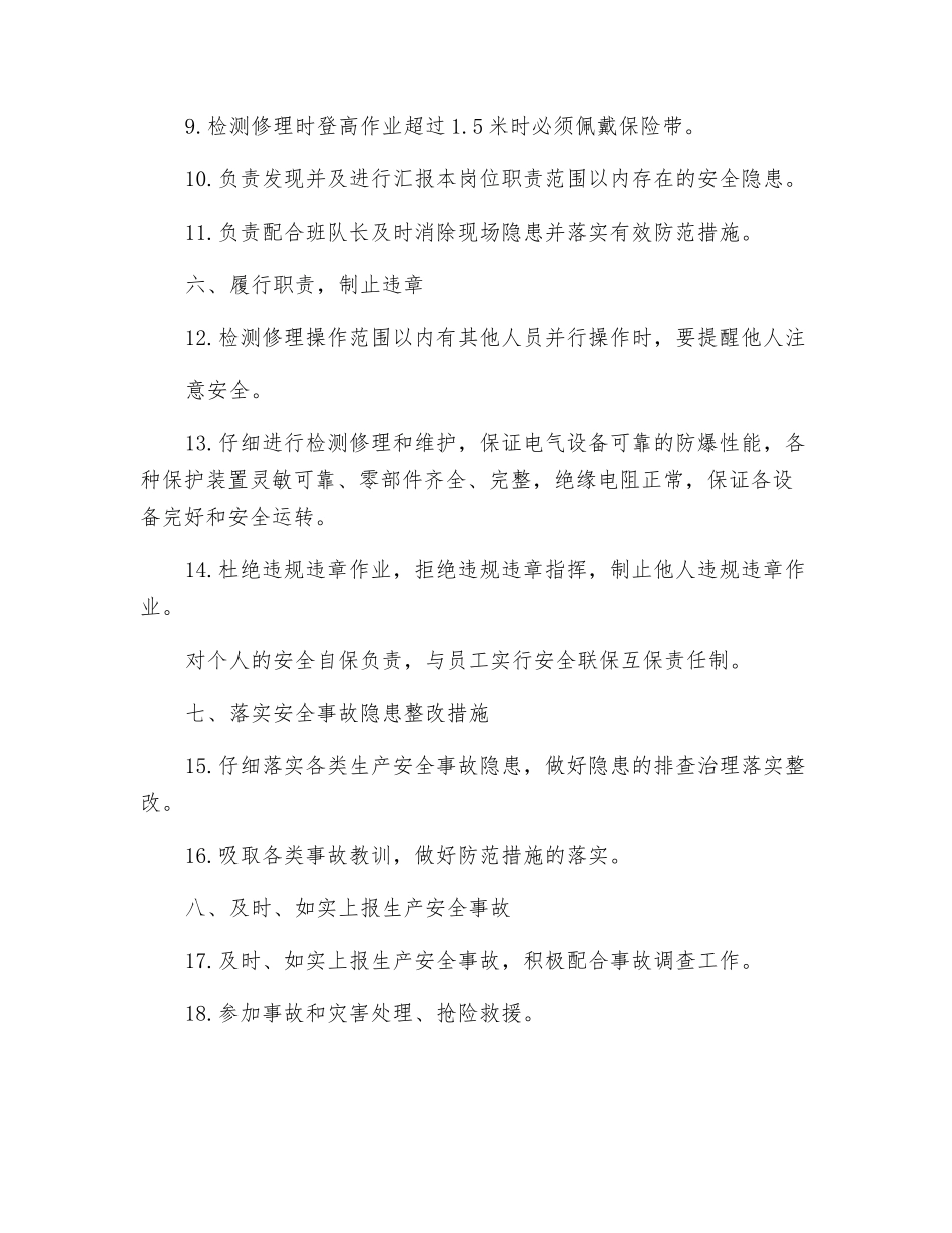 齿轨卡轨车检修工安全生产责任制_第2页