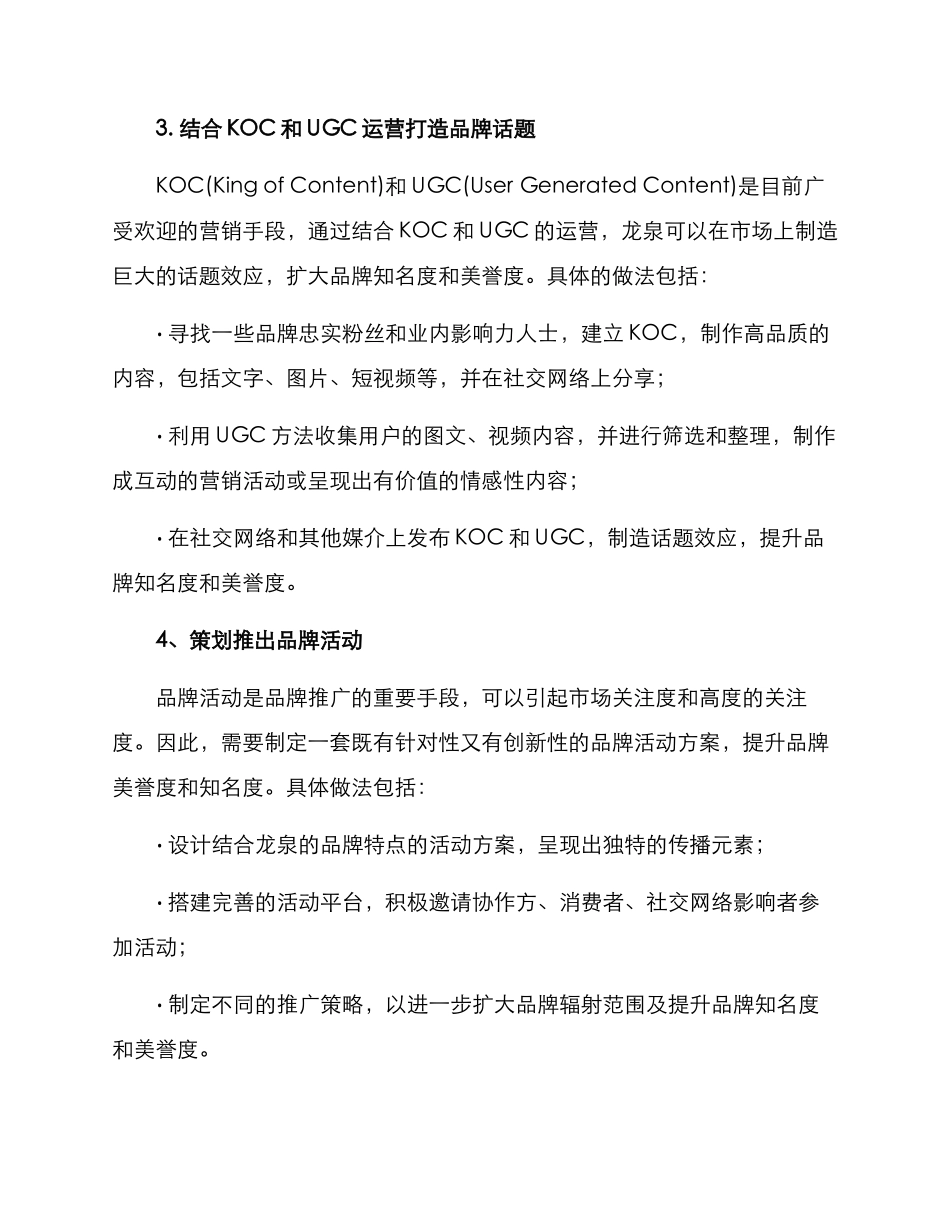 龙泉品牌推广方案_第3页