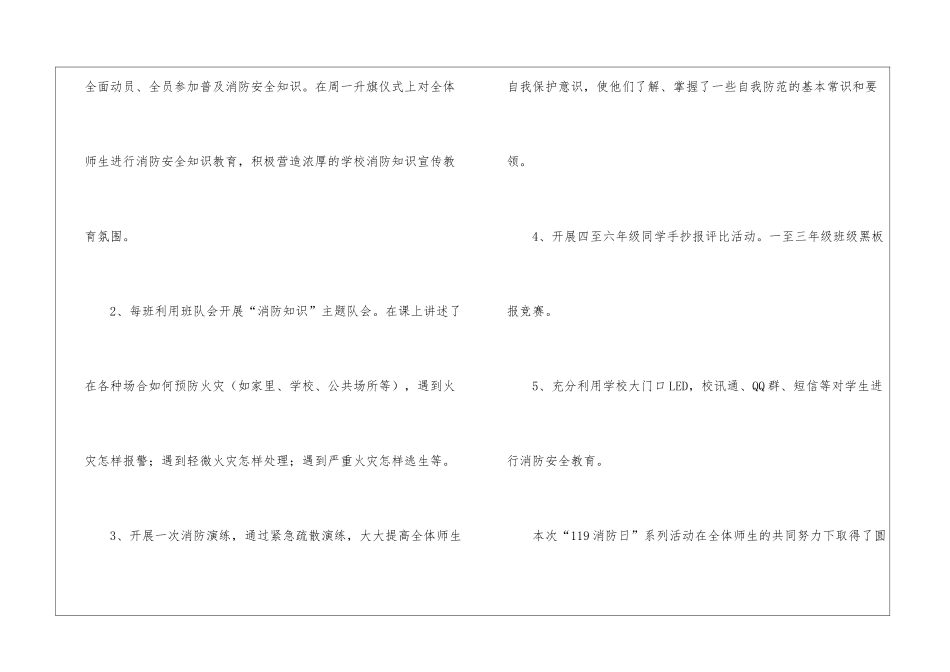 119消防专题教育活动总结_第2页