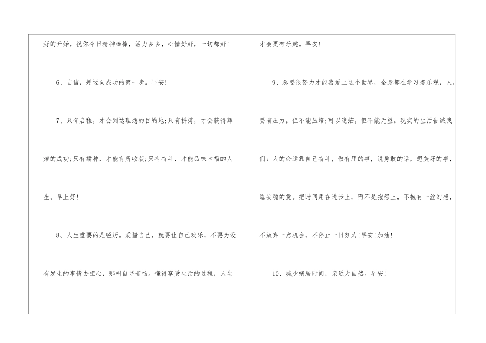 120句精美暖心早安短句文案_第2页