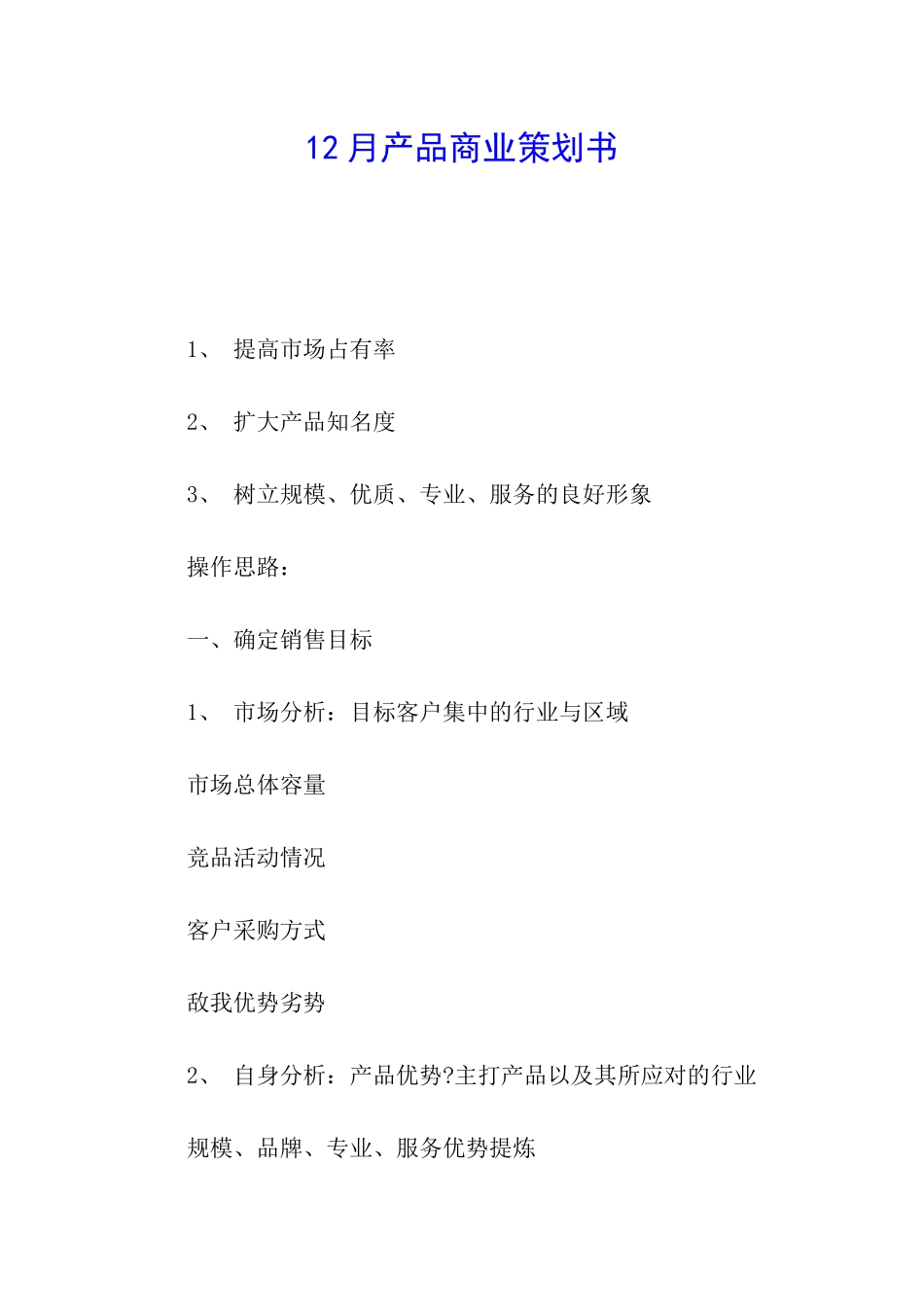12月产品商业策划书_第1页