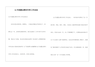 12月底置业顾问年终工作总结