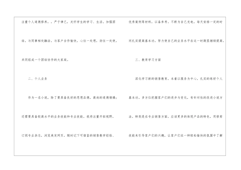 2021销售下半年工作计划_第2页