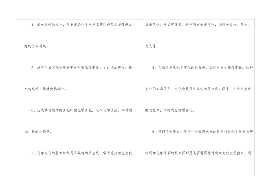 2024上海中考化学知识考点_第2页