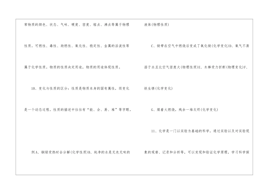 2024上海中考化学知识考点_第3页