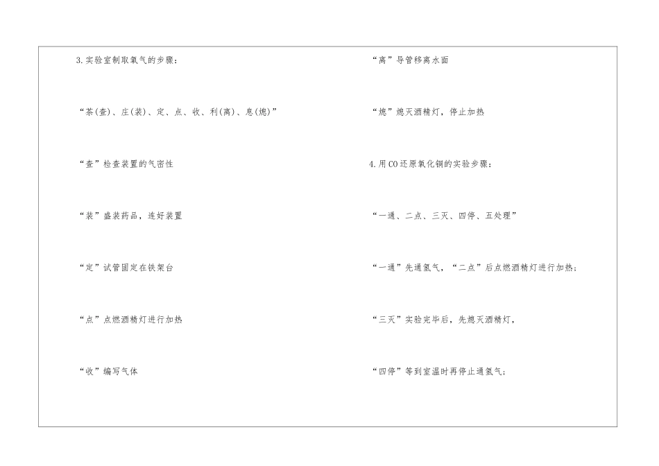 2024上海九年级化学中考考点_第2页