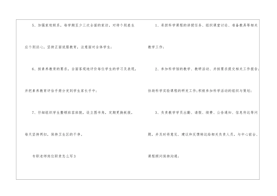 2024专职教师岗位职责怎么写5篇_第3页